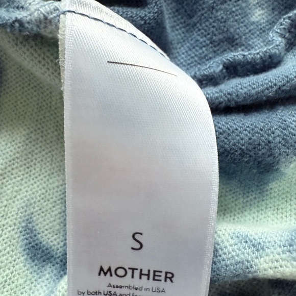MOTHER Scoop Racerback Tank Size S Blue Tie Dye Stretch Beach Summer - Picture 9 of 13